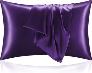 2024 Top ranking purple sleeping satin dropshipping real mulberry 30mm 4a silk nvelope king pillowcase