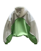 CrazyMaker hommes personnalisé coton pull sweat à capuche DTG motif brodé épissage couleur blocage mode sweat
