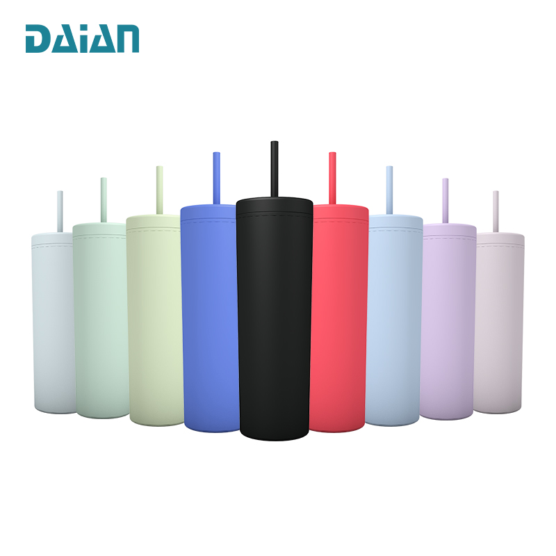 Новое поступление на заказ, пластиковые стаканы объемом 20 унций с уникальным дизайном и двойными стенками, большие объемы