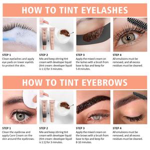 Kit de <span class=keywords><strong>tinte</strong></span> de cejas híbrido vegano Tintado de cejas de larga duración Color <span class=keywords><strong>Henna</strong></span> Tintado de <span class=keywords><strong>pestañas</strong></span> teñido <span class=keywords><strong>para</strong></span> salón - Product Image 5