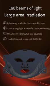 มาส์กหน้า LED แสงสีแดงแบบพกพาแบตเตอร์รี่ ABS แบบนุ่มปลอดภัยอย่างมีประสิทธิภาพสำหรับการเดินทางในบ้าน - Product Image 5