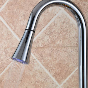 Pull <b>Down</b> Kitchen Mixer Brass Taps Chrome Single Handle Pull Out Sprayer Kitchen MK9934 Kitchen - Product Image 3