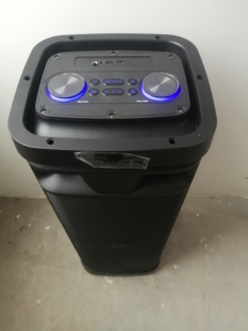 दोहरी 10 "रिमोट कंट्रोल 20w * 2 आउटपुट माइक और ऑक्स और डबल्यू आरजीबी एलईडी लाइट कराओके परिवार केटीवी उपयोग - Product Image 2