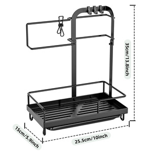 Kitchen <strong>Storage</strong> Rack Organizer with Sink Dishcloth Hanger and <strong>Towel</strong> Stand Counter Top <strong>Storage</strong> <strong>Unit</strong> - Product Image 6