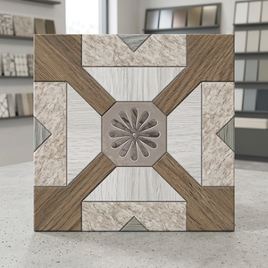 Carreaux muraux en céramique numérique Elevation 300x300mm, finition brillante ou mate, série de décoration murale, carreaux de sol extérieurs antidérapants à connecter - Product Image 2
