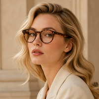 Lunettes optiques élégantes en acétate en forme de visage de diamant pour hommes Lunettes de vue classiques de créateur avec monture à texture marbrée