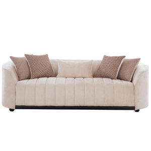 Sofá de 3 Plazas Mystic de Calidad Premium, Moderno y Cómodo, Tapizado en Tela, para Sala de Estar, Oficina y Salones, Disponible para la Venta - Product Image 1