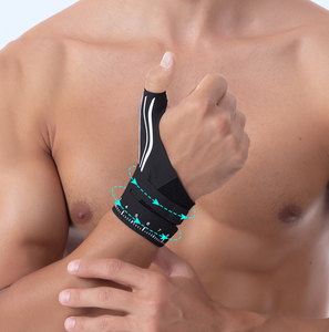 Bandes de maintien de poignet respirantes et compressives en nylon pour le fitness - Product Image 2