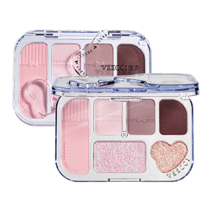 VEECCI ดรายมีลี ลেซ อายแชโดว์พาเลท 6 สี แต่งหน้าหลากสี เหมาะสำหรับผู้เริ่มต้น - Product Image 1