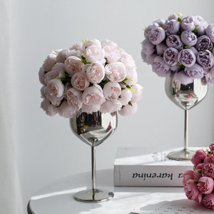 DREA 27 Tallos de Flores Artificiales de Tacto Real, Cabezas de Botones de Rosa de Seda para Ramo de Boda, Decoración para Bodas - Product Image 3