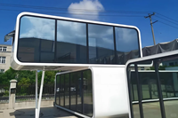 Villa modulaire préfabriquée en acier de qualité supérieure, finition haut de gamme, design intérieur luxueux, capsule spatiale mobile, cabine Apple