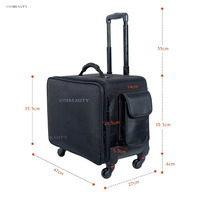 Valise de coiffure professionnelle KONCAI Factory, boîte de rangement pour coiffeur, chariot de beauté, sac de maquillage