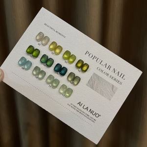 AILANUO Vernis à ongles gel UV effet œil de chat en cristal, populaire, de haute qualité, multicolore, durable, pour salons de manucure, compatible lampe LED verte - Product Image 1