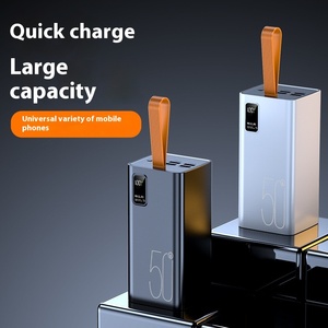 Banque de puissance mobile extérieure portable de 50000mAh avec affichage à LED d'interface bidirectionnelle de type C de charge <span class=keywords><strong>super</strong></span> rapide de 22.5W PD 20W - Product Image 4
