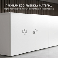 Meuble TV en bois écologique et durable, armoire de rangement moderne sur pied, console TV grand format pour chambre, salon, école