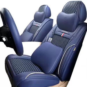 Housses de siège de voiture universelles en cuir de luxe de haute qualité et coussins, ensemble complet toutes saisons, vente directe d'usine - Product Image 2