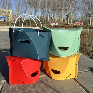 Taburete Plegable Portátil, Mesa Plegable, Mini Taburete de Plástico, Silla de Pesca y <span class=keywords><strong>Camping</strong></span>, Cesta de Almacenamiento <span class=keywords><strong>para</strong></span> Exteriores - Product Image 3