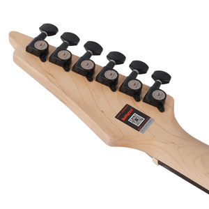 D-180 불파이터 24 프렛 무광 블랙 & 화이트 6현 로즈우드 지판 V70 HH 픽업 전문가용 일렉트릭 기타 - Product Image 3