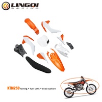 LING QI moto Dirt Bike hors route carénage complet avec siège et réservoir de carburant pour KT 250 KT250