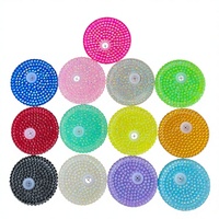 Coloré Remplacement Bling Diamant Strass En Plastique Acrylique PP Couvercle Couvre Couvercles Pour 12oz 15oz Snow Globe 16oz Verre Peut