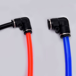 Raccord rapide pneumatique en L Apocalypse à 90 degrés pour tuyau d'air PV-4/6/8/10/12/16mm en plastiques techniques - Product Image 1