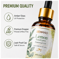Huile Essentielle d'Eucalyptus Citronné Naturelle Pure ; Anti-inflammatoire et Revitalisante, Convient pour l'Aromathérapie et les Diffuseurs.