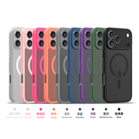 Coque de téléphone magnétique antichoc mate à trous fins pour Apple iPhone 18 Pro Max 15 16 17 Air et Samsung S24 S25 S26 Ultra A57