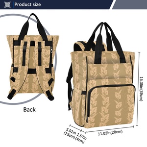 Sac à langer multifonctionnel pliable grande capacité pour maman et bébé, imperméable, de style hawaïen, idéal pour les voyages - Product Image 3