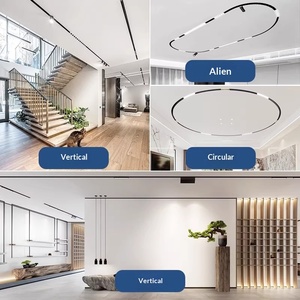 <span class=keywords><strong>Rail</strong></span> magnétique LED encastré à montage en surface, indice d'indice de couleur élevé, anneau en aluminium, sans éclairage principal, <span class=keywords><strong>rail</strong></span> épaissi - Product Image 2