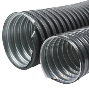 Flüssigkeits dichtes PVC-beschichtetes flexibles Metallrohr für Kabels chutz