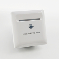 Interrupteur mural intelligent pour économie d'énergie 90~260V 40A, avec lecteur de carte IC MF 13.56MHz pour contrôle d'accès de chambre d'hôtel