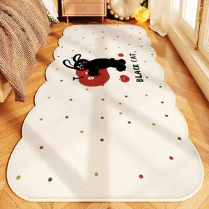 Tapis de sol en velours cristal pour enfants, forme originale, imprimé animaux mignons, résistant aux taches, tapis de chambre moderne pour enfant, collection Printemps 2026 - Product Image 3