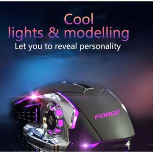 Forev Wireless Gaming <b>Mouse</b> With Rechargeable Battery Led Light Professional Esports Design - Product Image 6