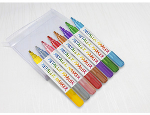 Stylo à craie liquide métallique effaçable à sec utilisé pour le tableau blanc effaçable à l'eau - Product Image 2