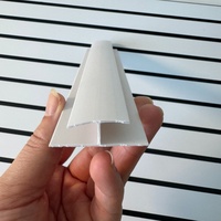 Moulure de garniture à pince en PVC profil en H en plastique blanc Panneau de revêtement en PVC Garniture de joint de section en H pour mur, sol Moulure en PVC