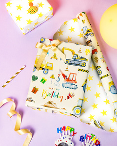 Cartoon <b>pattern</b> children's birthday gift wrapping <b>paper</b> cartoon car gift wrapping <b>paper</b> customizable wrapping <b>paper</b> - Product Image 2