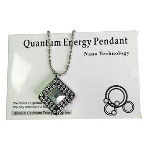 Collier solaire noir à ions négatifs 100% véritable, chaîne en lave, Nano Quantum Science Bio détarar, pendentif énergétique - Product Image 1