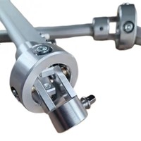 Drum set Kick Drum Double Pedal Part 8 Bearings Drive Shaft Connecting Rod Linkage Aluminum Alloy Glossy