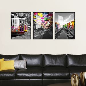 Set di 3 Stampe su Vetro e Porcellana con Paesaggio di <span class=keywords><strong>Venezia</strong></span> in Stile Nordico Moderno, Decorazione Murale per Casa - Product Image 6
