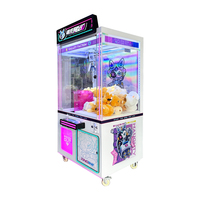 Machine à griffes super commerciale pour enfants, borne de jeu d'arcade pour peluches, personnalisable en anglais, tension universelle, pour divertissement en arcade