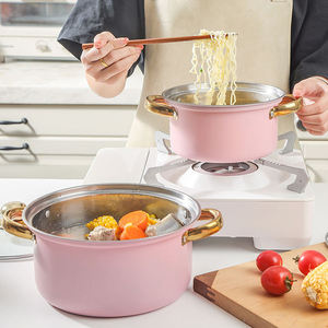 熱売中！5点セット モダンで耐久性のあるピンクのステンレス製調理器具セット 簡単お手入れ キッチン家電 高級キッチン用品セット - Product Image 3