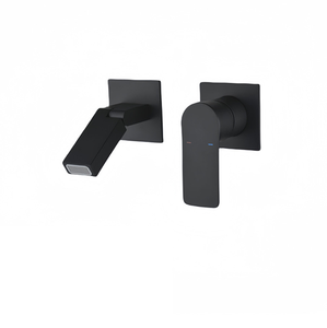 Современный настенный латунный смеситель с одним отверстием, скрытый водопроводный смеситель с одной ручкой, смеситель для умывальника с керамическим сердечником клапана - Product Image 4