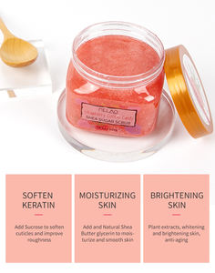 MELAO Gommage exfoliant naturel blanchissant hydratant fouetté pour le corps Vente en gros de gommage au sucre pour le corps visage aux fruits Spa Gommage corporel bio - Product Image 5