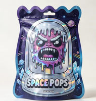 Bonbons comestibles imprimés sur mesure, emballage refermable de 3,5 grammes, emballage découpé à la forme, forme unique spéciale, sac résistant aux enfants, sac en mylar