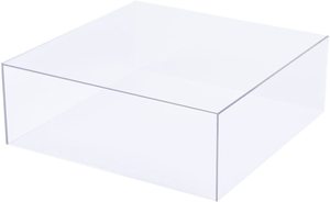 Espositore <span class=keywords><strong>per</strong></span> Torte in Acrilico Trasparente, Piedistallo con Base Cava, Scatola Espositiva CUBOIDALE - Product Image 2