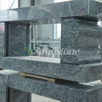 Banc commémoratif en granit noir Samistone, pierre tombale personnalisée, monument funéraire et bancs commémoratifs pour cimetière