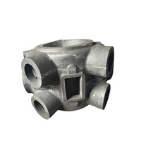 Boîtier de pompe multi-ports en fonte ductile moulé en résine de précision OEM