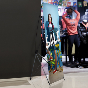 Soporte de pancarta <span class=keywords><strong>X</strong></span> ajustable se adapta a cualquier pancarta, soporte de pancarta retráctil portátil logotipo personalizado Digital One Oxford Black Bag Flex Stand - Product Image 6