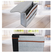 YY Home Organizer Filz Hängende Aufbewahrung tasche für Nachttisch Sofa Buch Brille Kleinigkeiten für die Aufbewahrung im Badezimmer