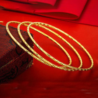 Bracelet fin en forme de cercle en laiton plaqué or, style bohème, bijoux de Dubaï